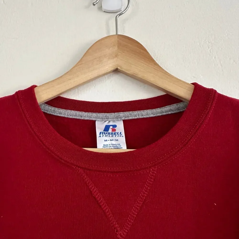 USC‎ Trojans Embroidered Russell Athletic Dad Pullover Sweater Size Medium